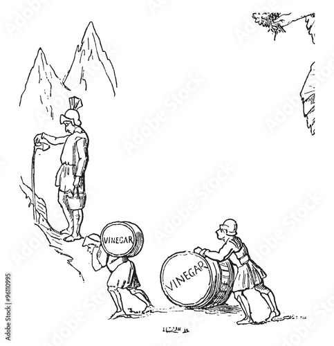 Where Hannibal had he been able to find so much vinegar to water