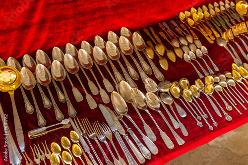 Merchandise in a flea market