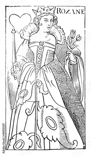 Roxane, Queen of Hearts, specimen of the time of Henry IV (Natio