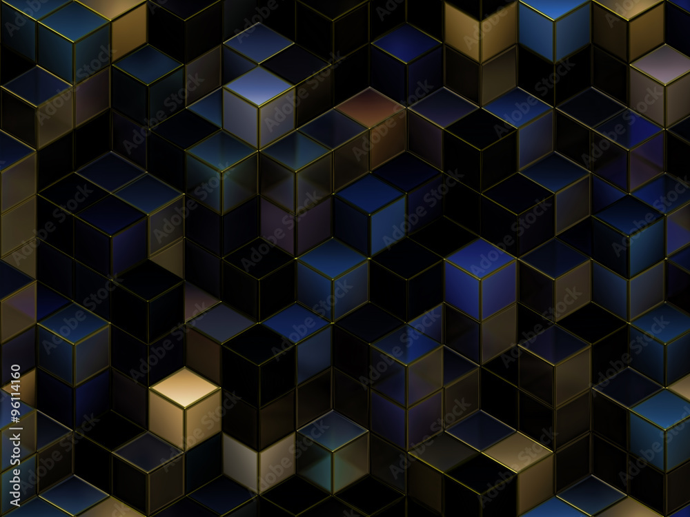 Obraz premium 3D cubes abstract background