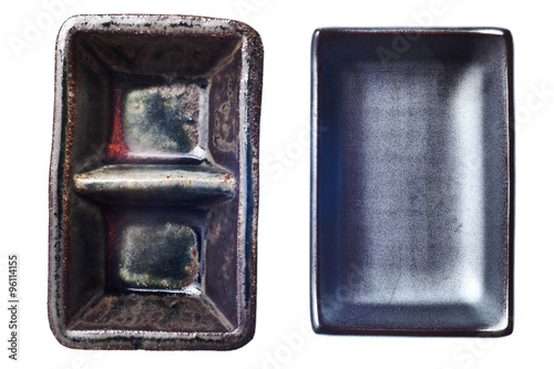Japanese bowls isolated