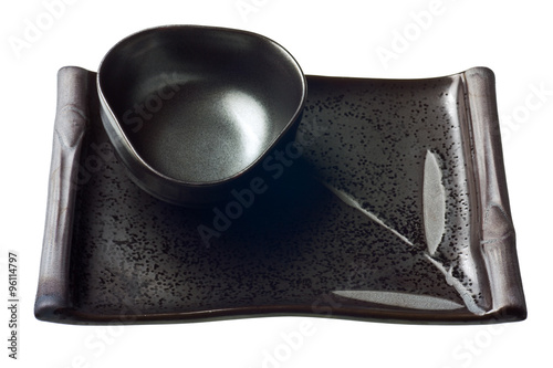 Japanese bowls isolated