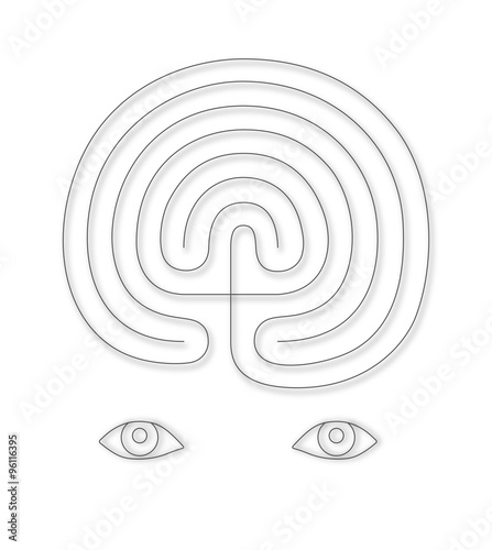 labyrinthe cerveau yeux