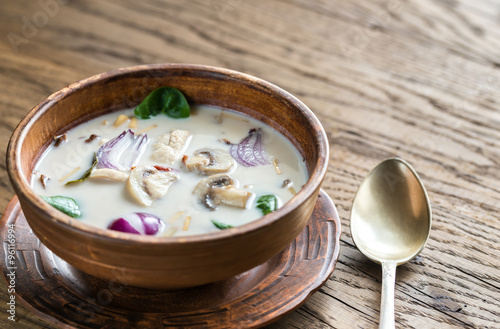 Thai coconut cream soup