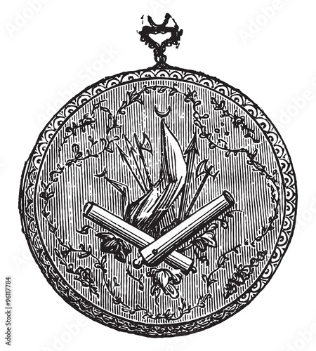 Watch with trophies of the eighteenth century to grave silver ro