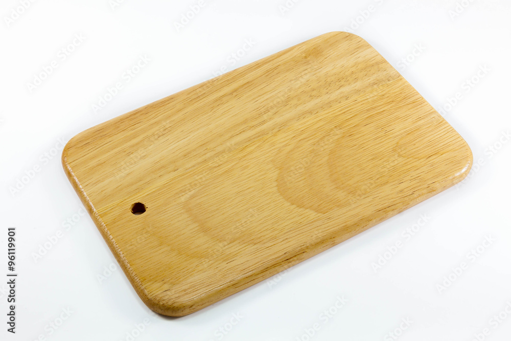 wooden cutting board on white background. wooden cutting board on white background.