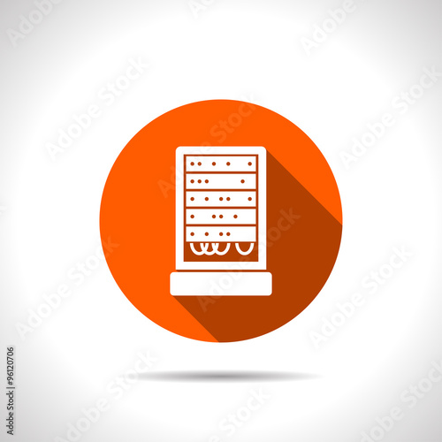 server cabinet vector icon