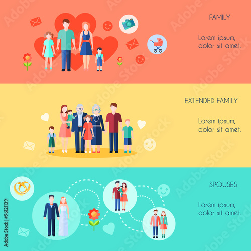 Horizontal Banners With Families