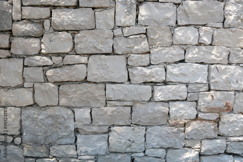 Fototapeta premium Traditional stone wall texture. In Dalmatia, Croatia.