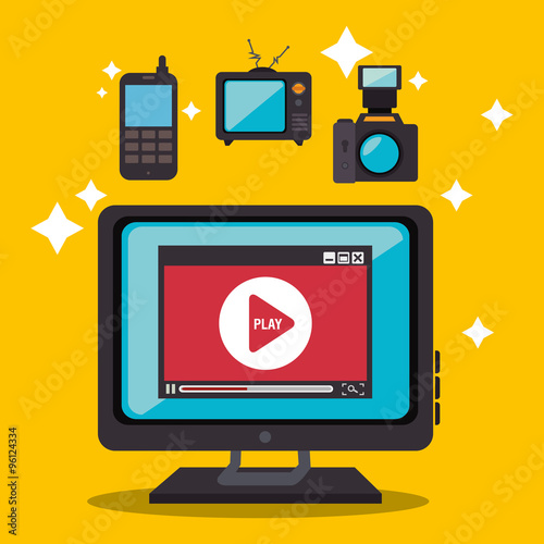 Mass media news graphic