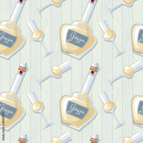 Seamless pattern with grappa