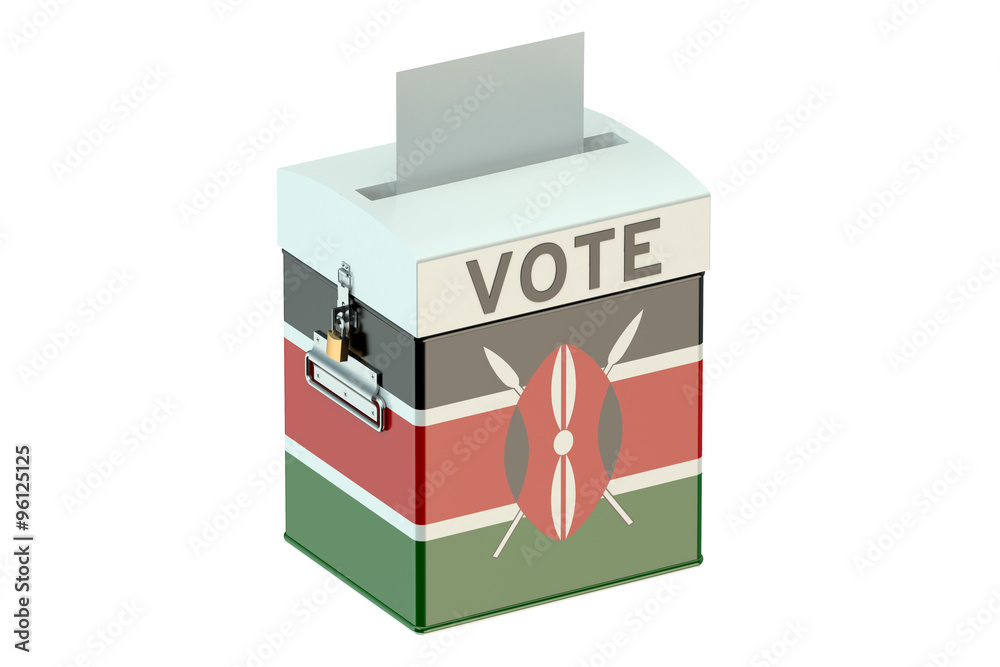 Kenya election ballot box for collecting votes Kenya election ballot box for collecting votes