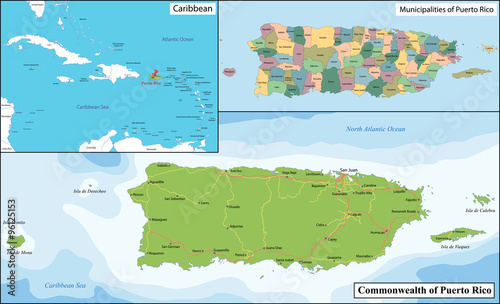 Puerto Rico map