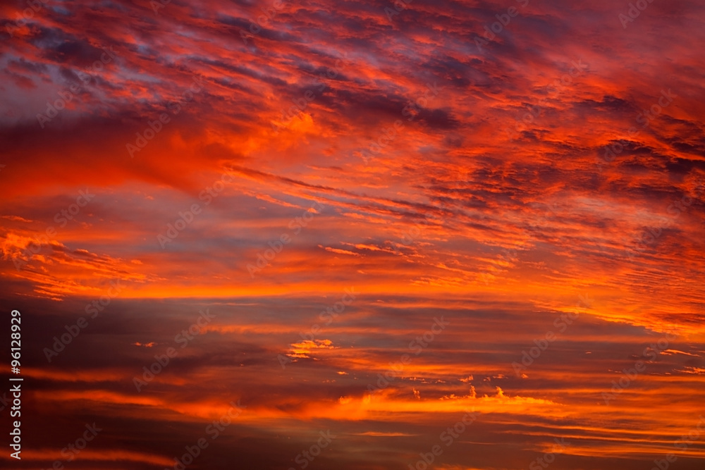 Fototapeta premium Orange sunset