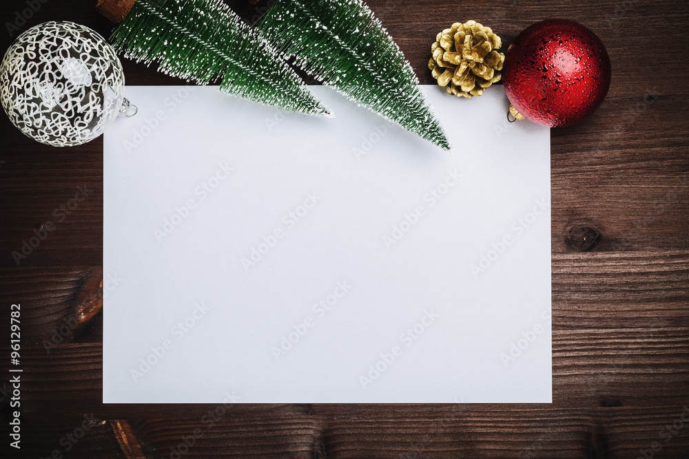 Obraz premium christmas copy space decoration