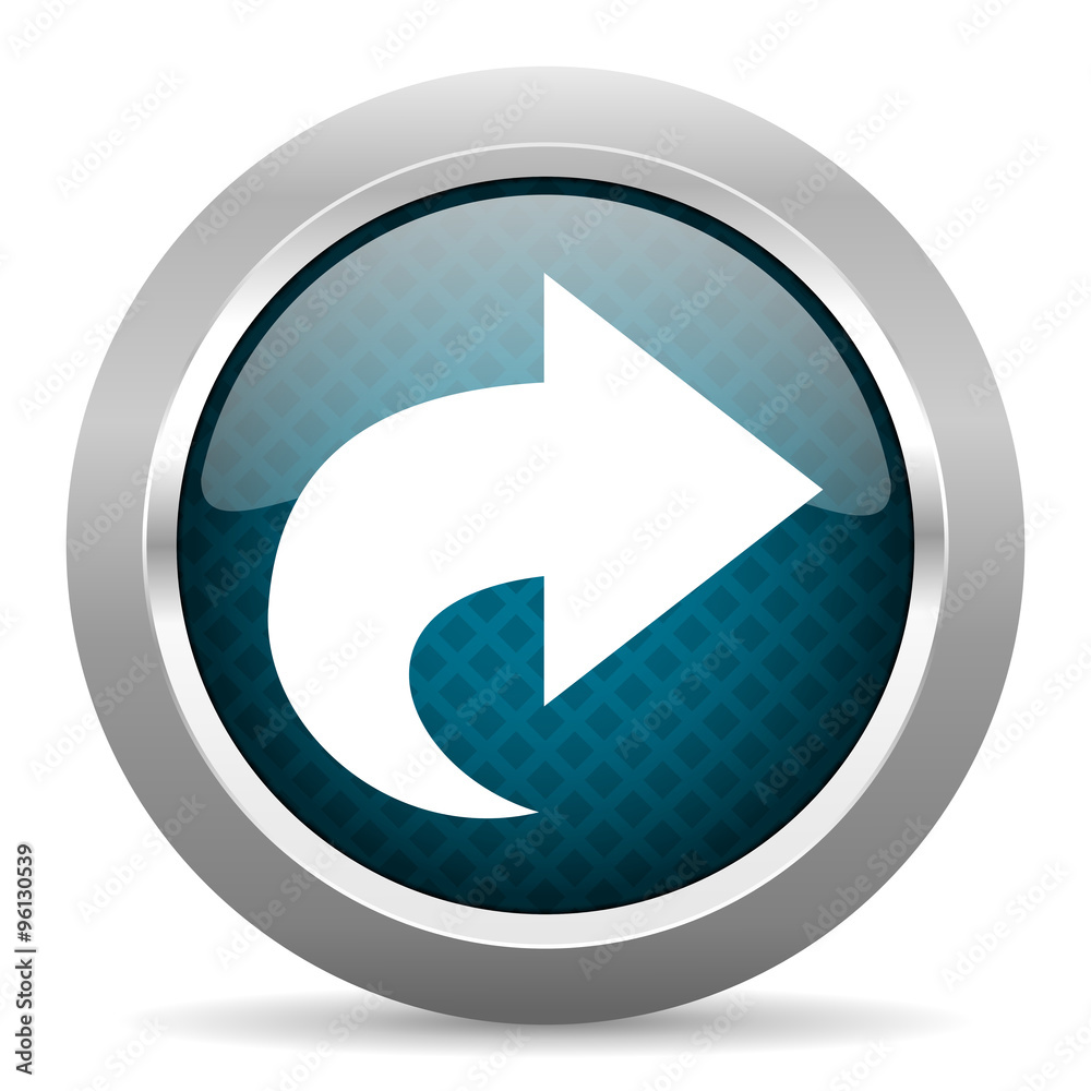 next blue silver chrome border icon on white background next blue silver chrome border icon on white background