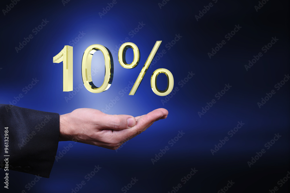 Currency gold symbols in a man hand Currency gold symbols in a man hand