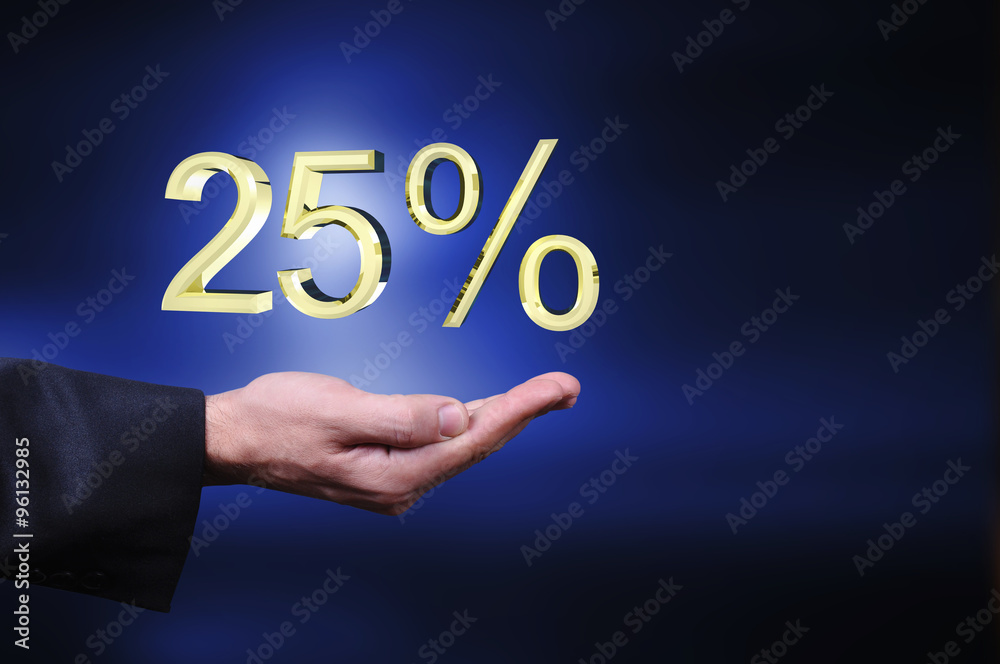 Currency gold symbols in a man hand Currency gold symbols in a man hand