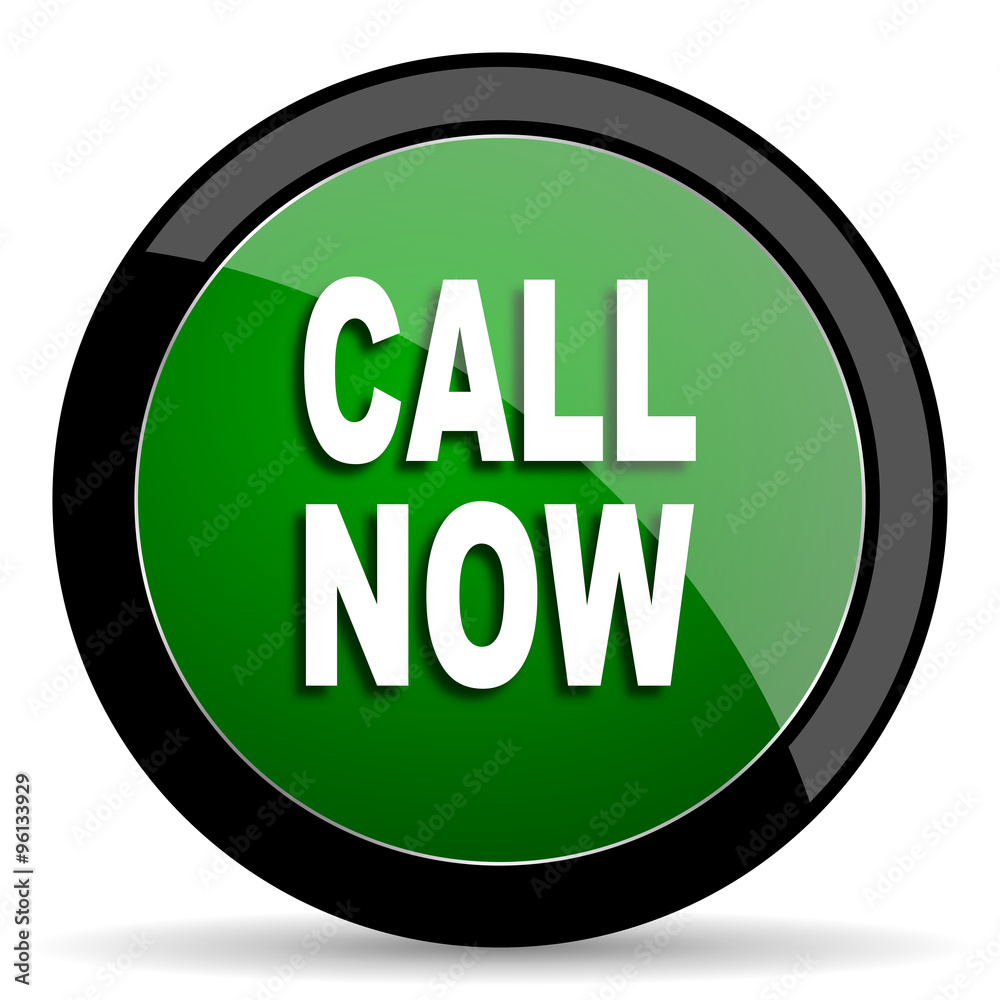 call now green web glossy icon with shadow on white background call now green web glossy icon with shadow on white background