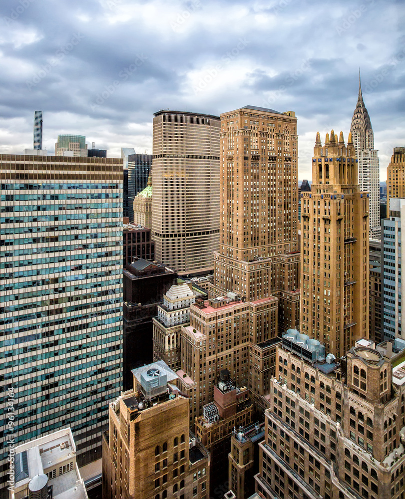 New York City Manhattan aerial view