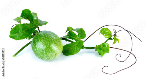 Passion Fruit isolated on the white background
