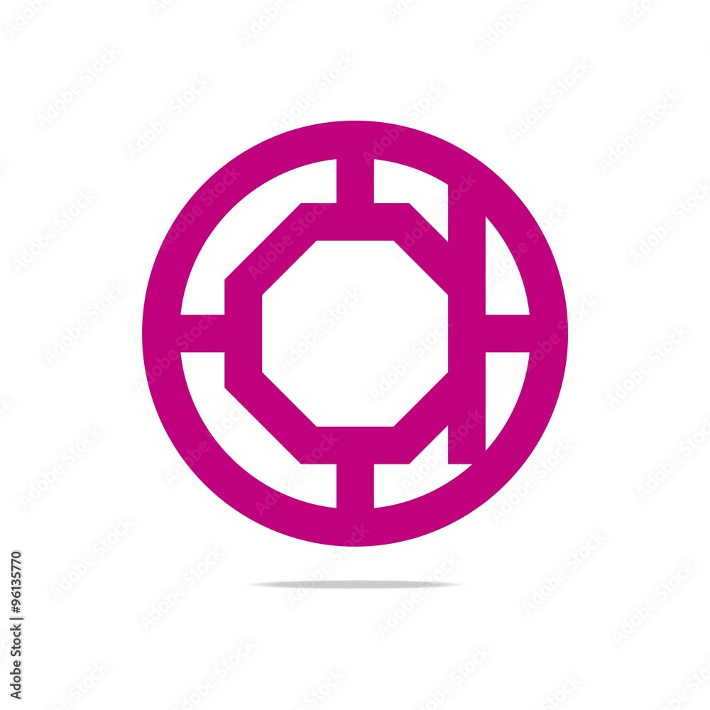 Logo Abstract Letter purple circle Design Symbol Graphic Icon Vector Logo Abstract Letter purple circle Design Symbol Graphic Icon Vector