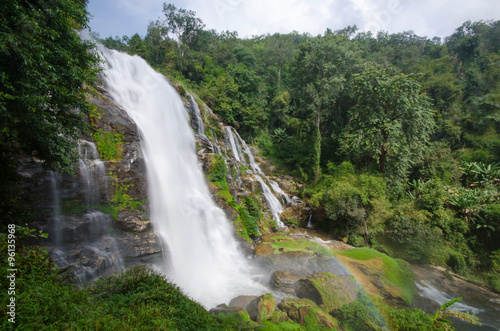 Wachirathan waterfall at Doi Inthanon National Park, Chiang Mai