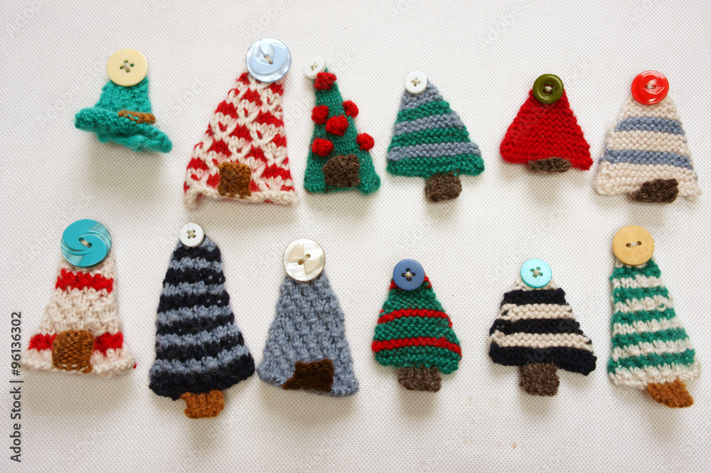 Handmade product, holiday, knitting ornament, Christmas