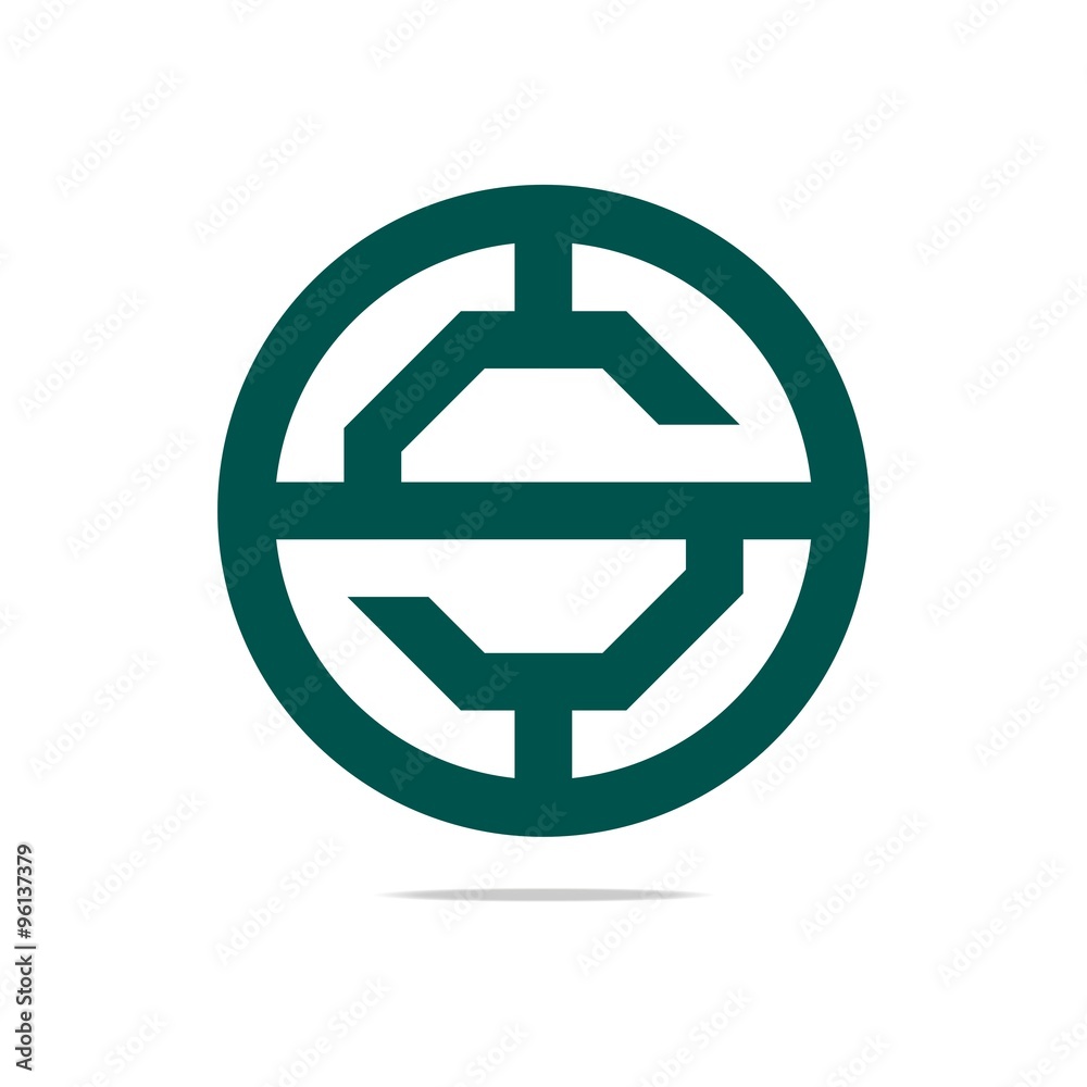 Logo Abstract circle letter S green Design Symbol Graphic Icon Vector Logo Abstract circle letter S green Design Symbol Graphic Icon Vector