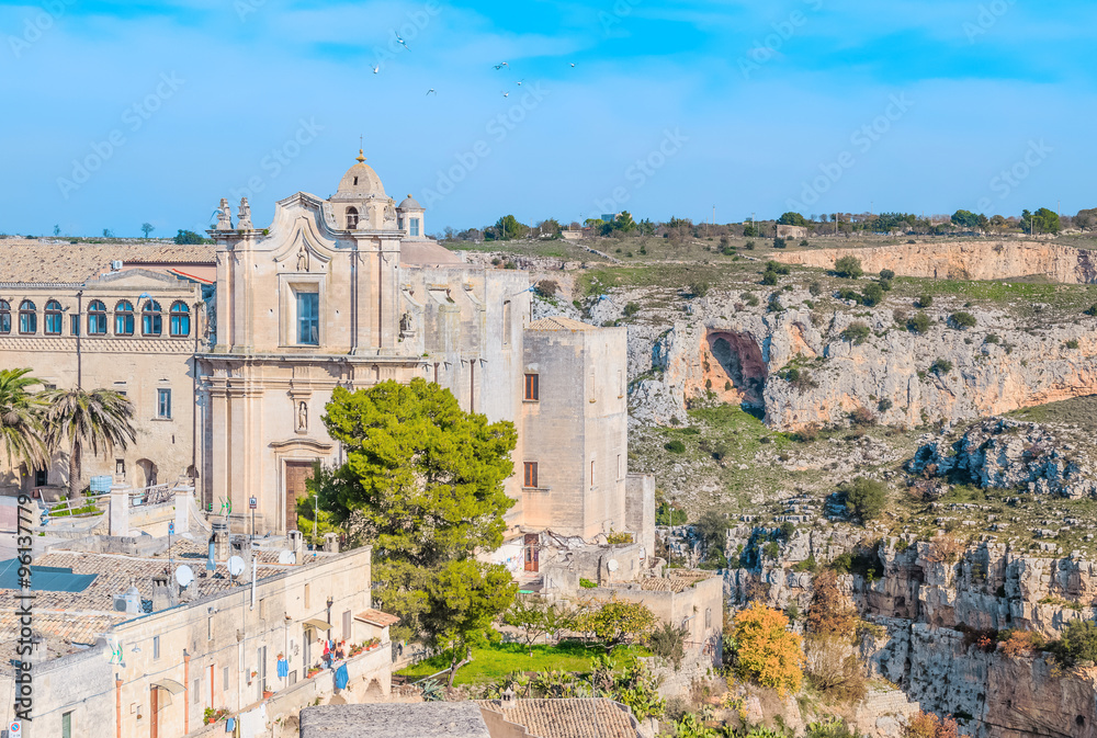 Church of St. Agostino. Matera in Italy UNESCO European Capital of Culture 2019