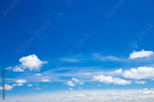 clouds in the blue sky