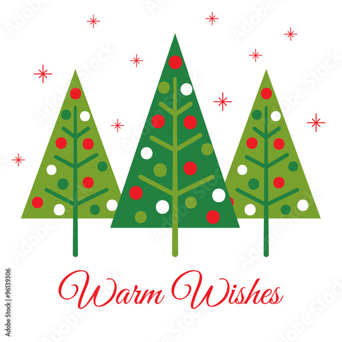 christmas tree design suitable for your personal christmas greeting card