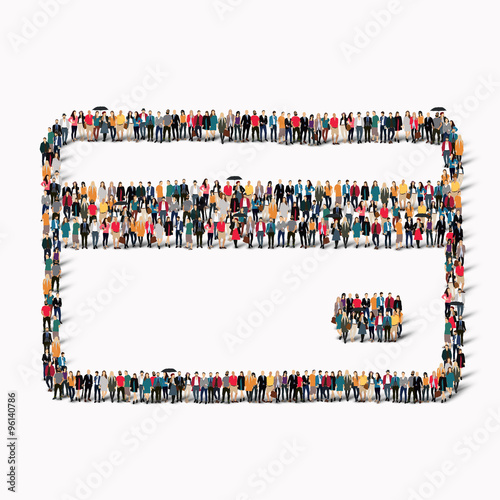 group  people  shape  credit card