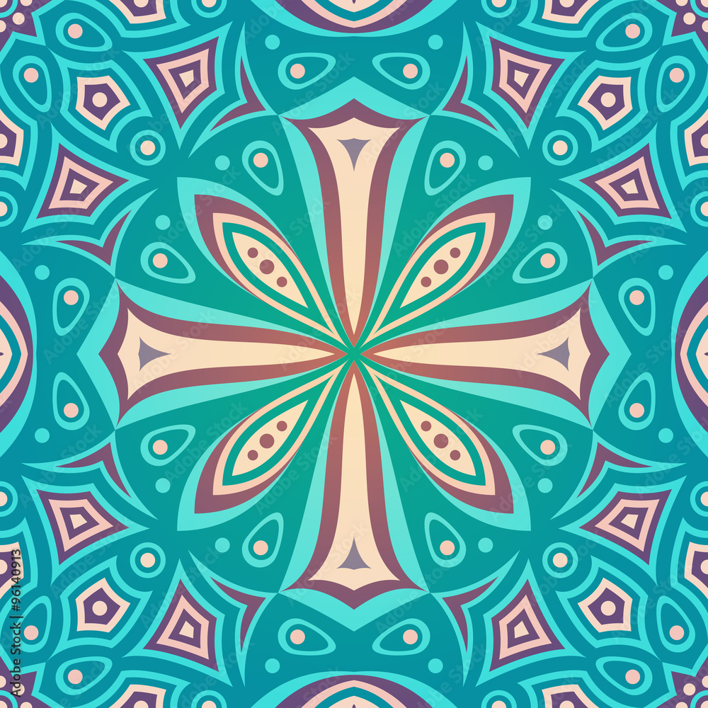 Ethnic floral seamless pattern Ethnic floral seamless pattern
