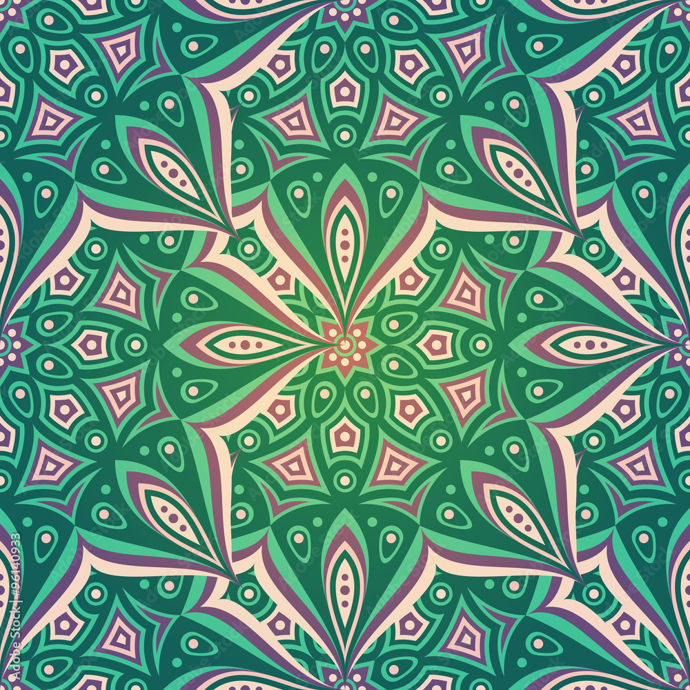 Ethnic floral seamless pattern Ethnic floral seamless pattern
