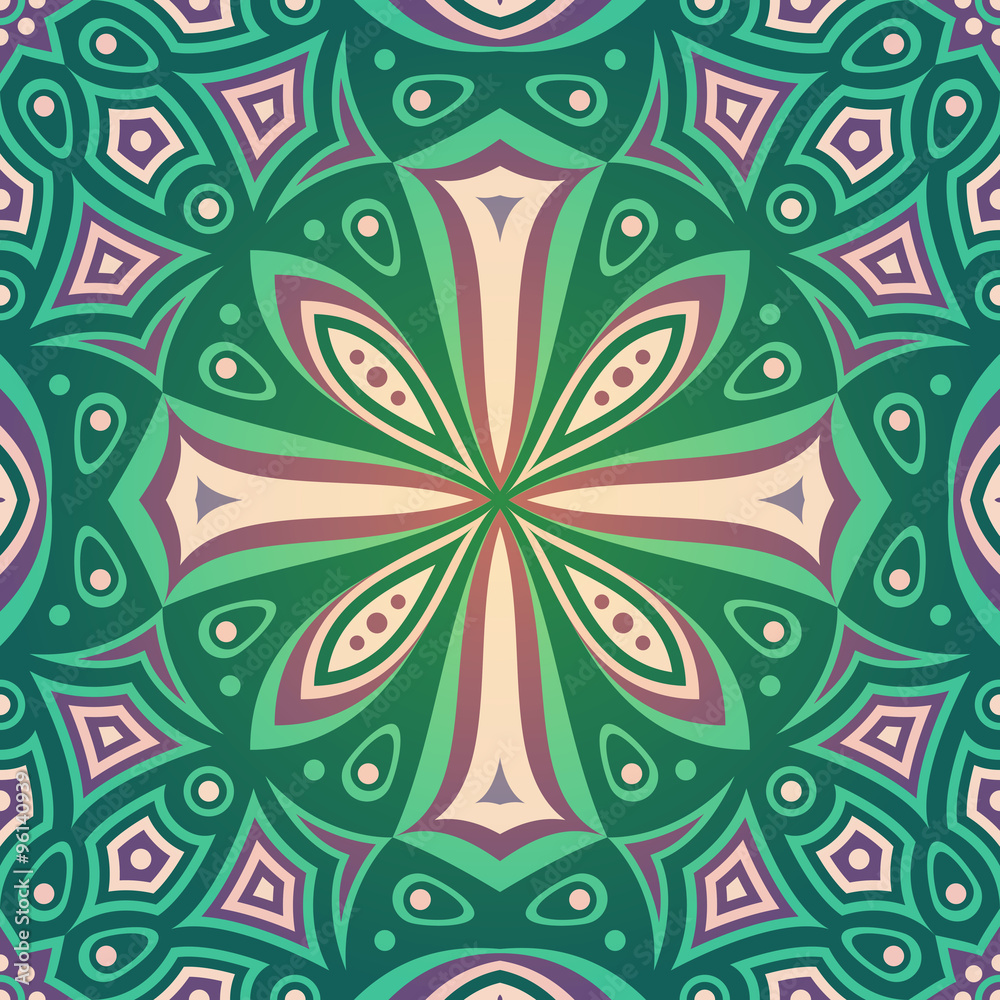 Ethnic floral seamless pattern Ethnic floral seamless pattern