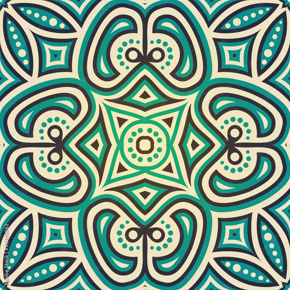 Ethnic floral seamless pattern Ethnic floral seamless pattern