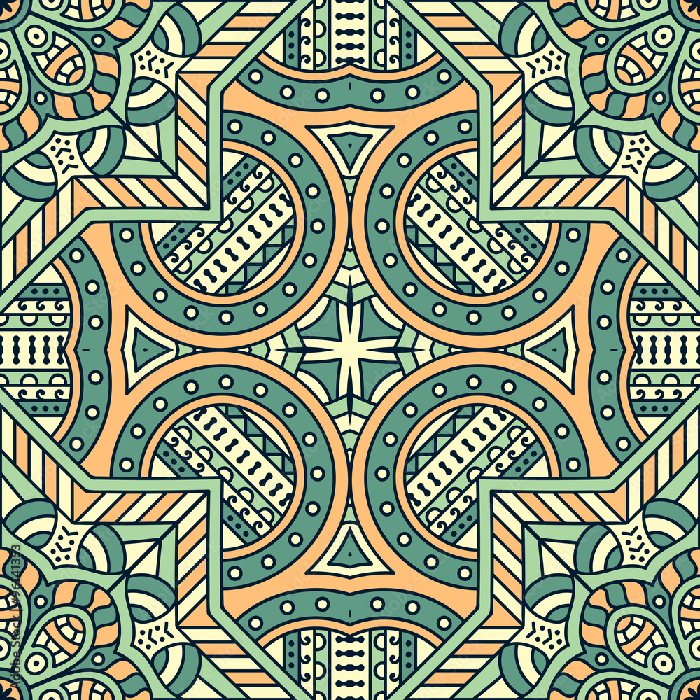 Ethnic floral seamless pattern Ethnic floral seamless pattern