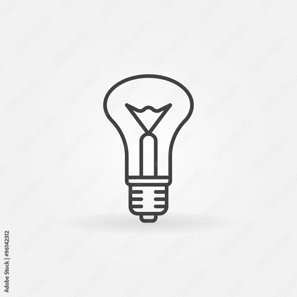 Incandescent bulb icon Incandescent bulb icon