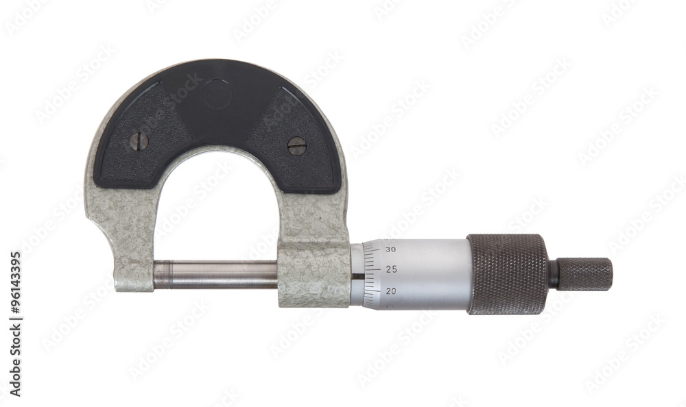 Old measuring tool isolated Old measuring tool isolated