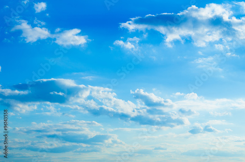 blue sky background with white clouds © ZaZa studio