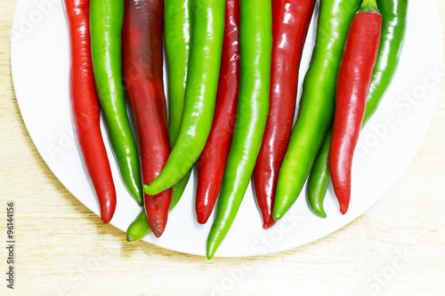 red hot and green chili 