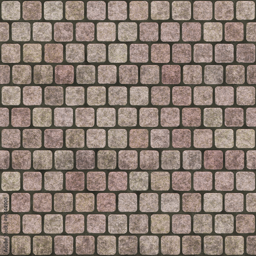 Obraz premium Pavement Cobblestones seamless texture background