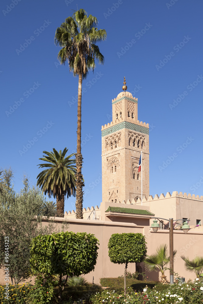 Minaret of Koutoubia mosque, Marrakesh