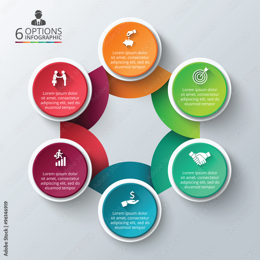 Vector circle infographic. Vector circle infographic.