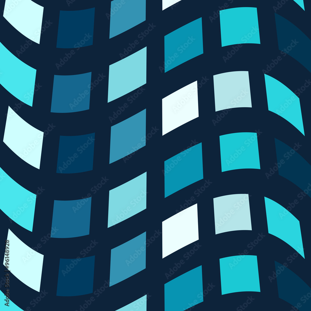 Fototapeta premium Blue mosaic vector background