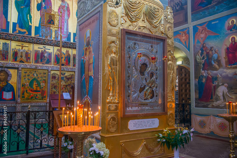 The Valdai Iver Svyatoozersky Virgin Monastery. Interior Iversky