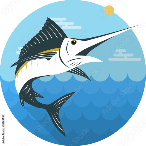 Art Flat Swordfish