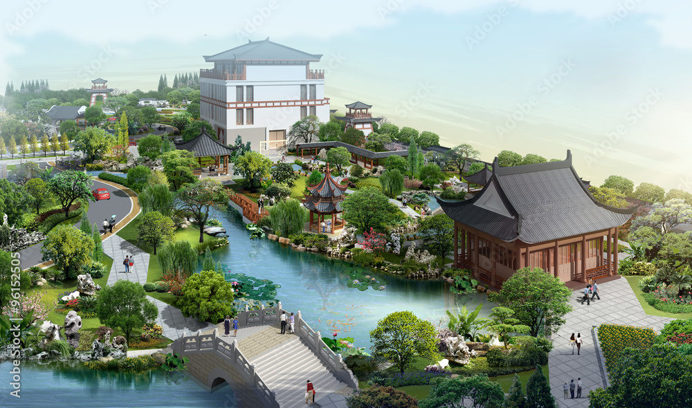 Fototapeta premium あずまや