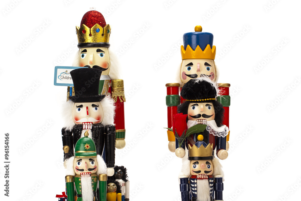 Naklejka premium traditional figurine christmas nutcracker